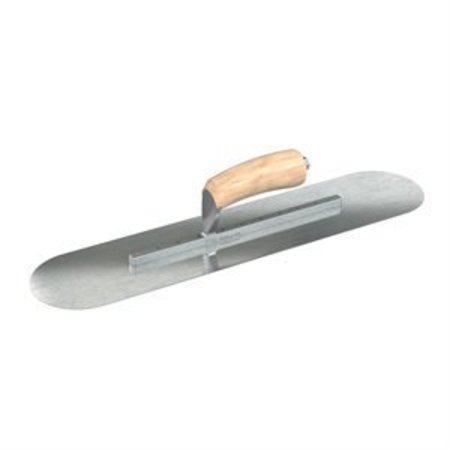 BON TOOL Razor Stainless Steel Pool Trowel - 20-1/2" x 4-1/2" with Camel Back Wood Handle 66-283